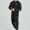 SikSilk Muscle Fit Panelled - Trainingspak - Black