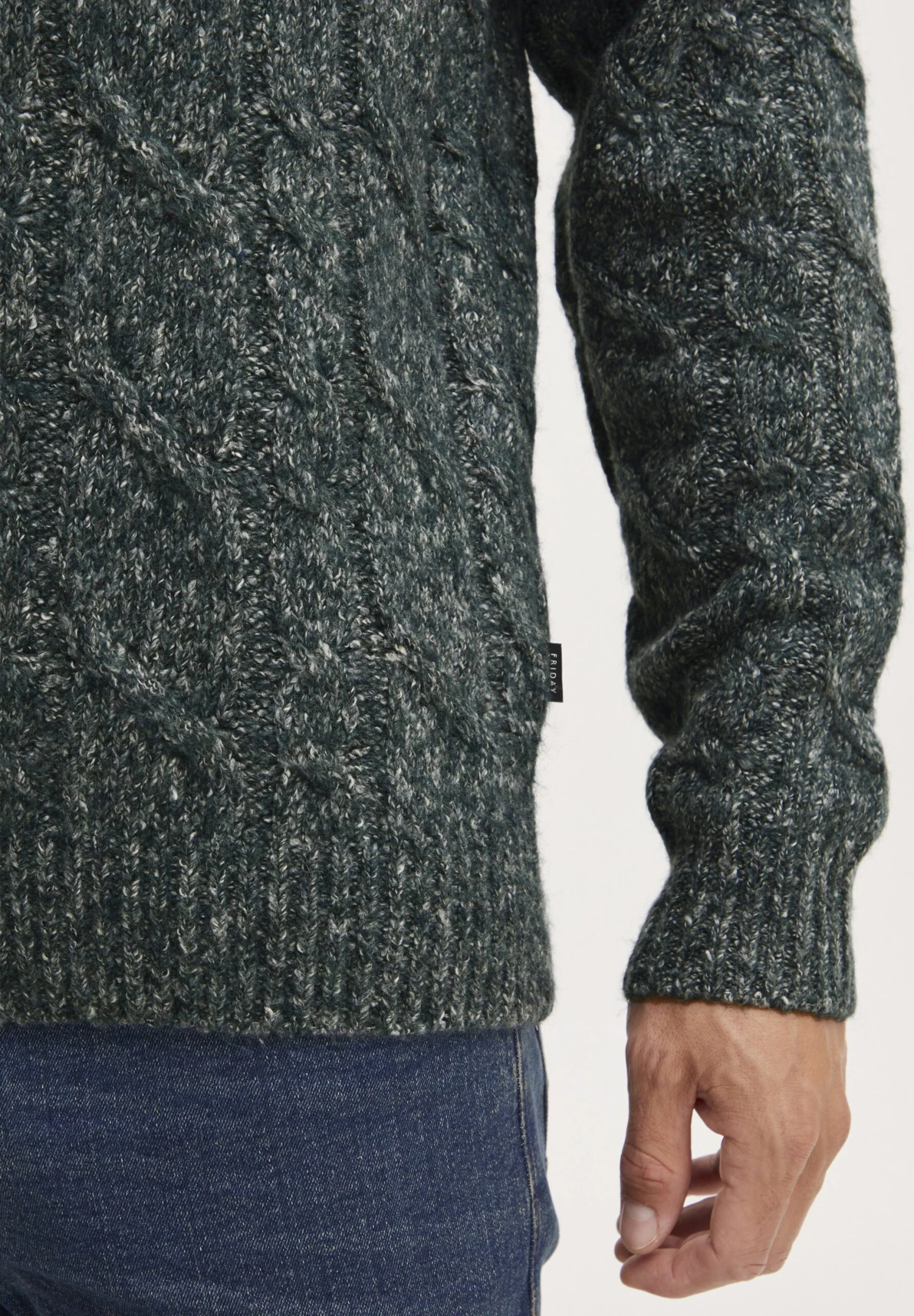 CASUAL FRIDAY Karl 0044 Crew Neck- Trui - Deep Forest Melange 5 CASUAL FRIDAY Karl 0044 Crew Neck- Trui - Deep Forest Melange - Afbeelding 5