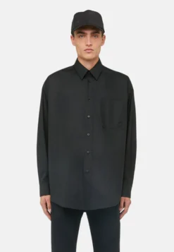 Trussardi Popeline - Zakelijk Overhemd - Black