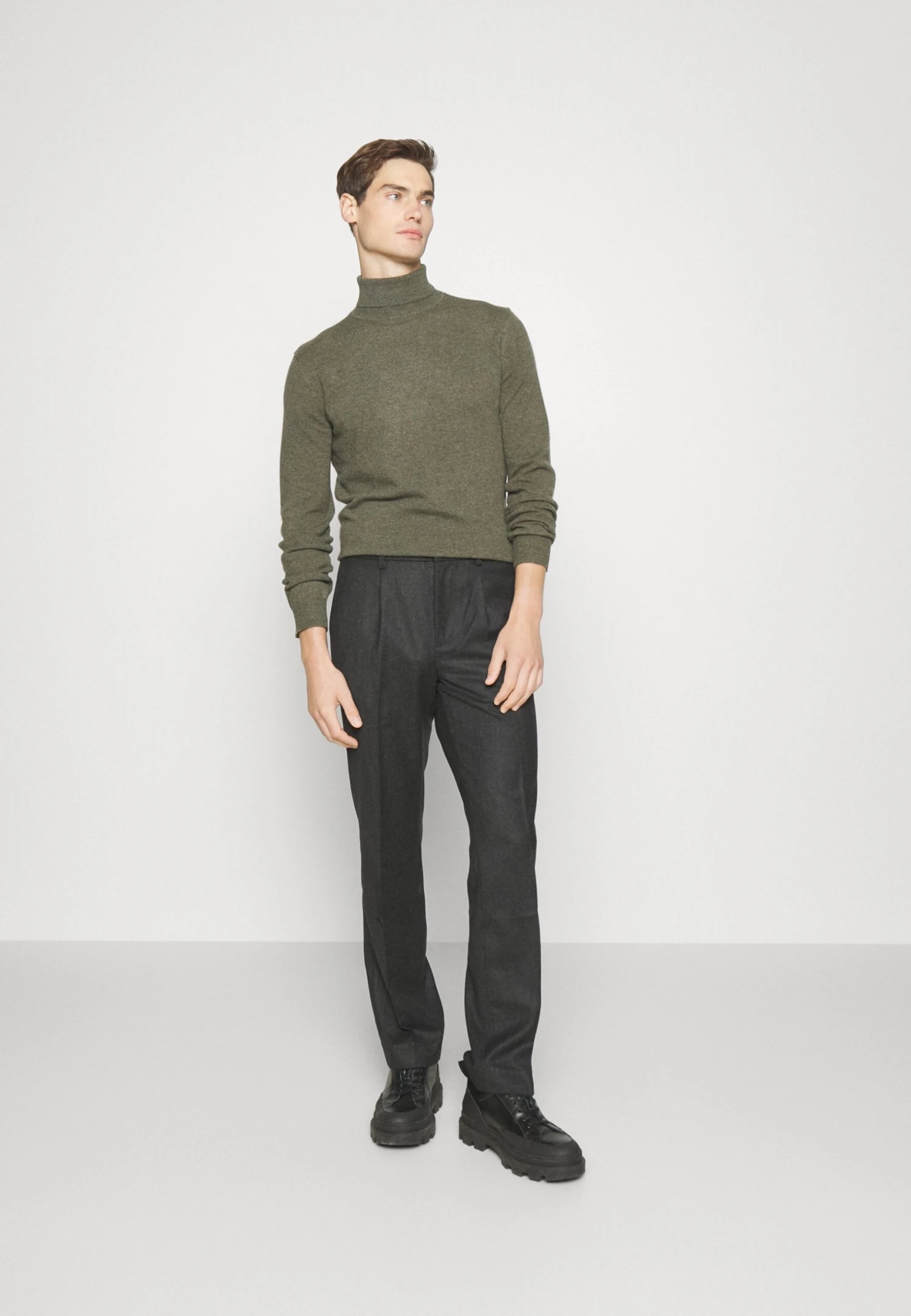 Men Turtleneck- Trui - Military 2 Men Turtleneck- Trui - Military - Afbeelding 2
