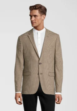 Hahnentritt - Blazer - Beige