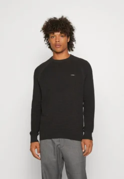 Calvin Klein Texture Mix- Trui -Black