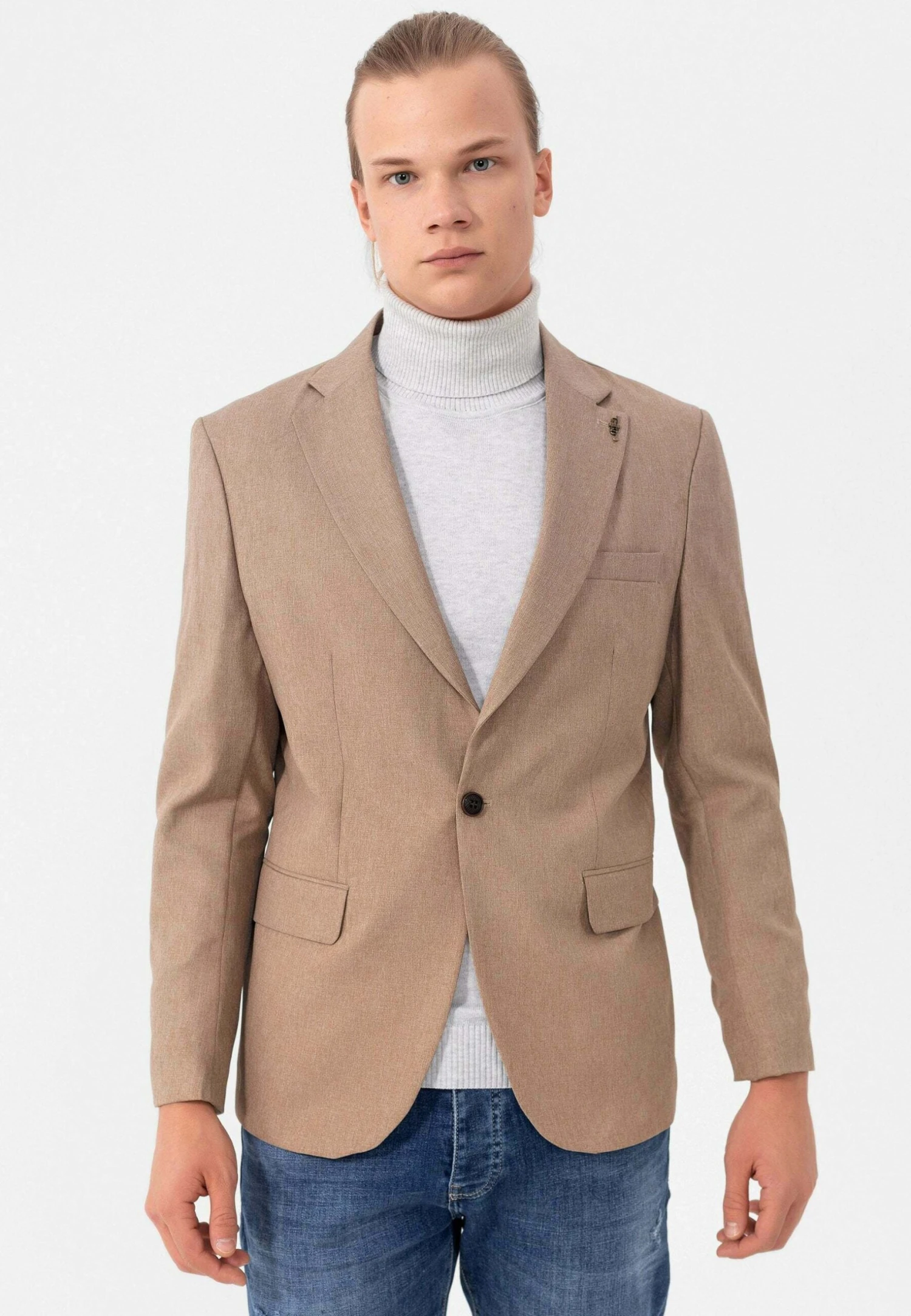 Blazer - Stone Melange 1 Blazer - Stone Melange