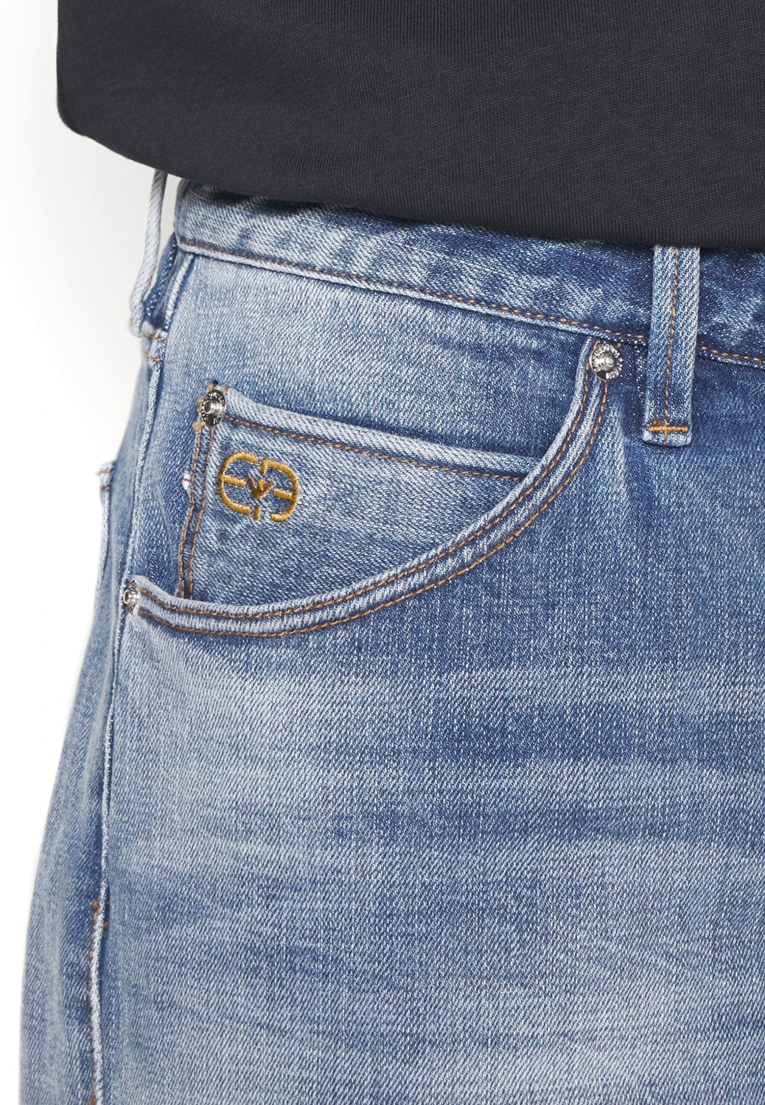 Emporio Armani Pockets Pant - Straight Leg Jeans - Denim Blu 6 Emporio Armani Pockets Pant - Straight Leg Jeans - Denim Blu - Afbeelding 6