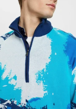ESPRIT Mit Wellenmuster - Trui - Blue 11 ESPRIT Mit Wellenmuster - Trui - Blue -Selected Homme Shop 9f61ee0e110c4213b0032351523fc605
