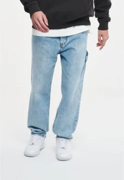 Pegador Warden Baggy- Relaxed Fit Jeans - Washed Light Blue