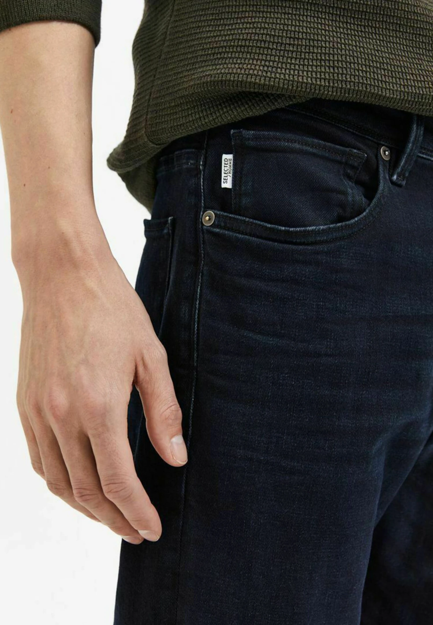 Selected Homme Dunkle - Straight Leg Jeans - Blue Black Denim 4 Selected Homme Dunkle - Straight Leg Jeans - Blue Black Denim - Afbeelding 4