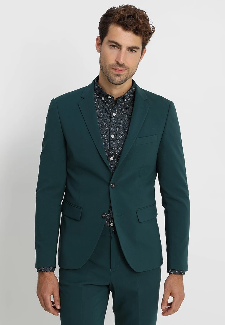 Lindbergh Plain Mens Suit - Kostuum - Dark Green 3 Lindbergh Plain Mens Suit - Kostuum - Dark Green - Afbeelding 3