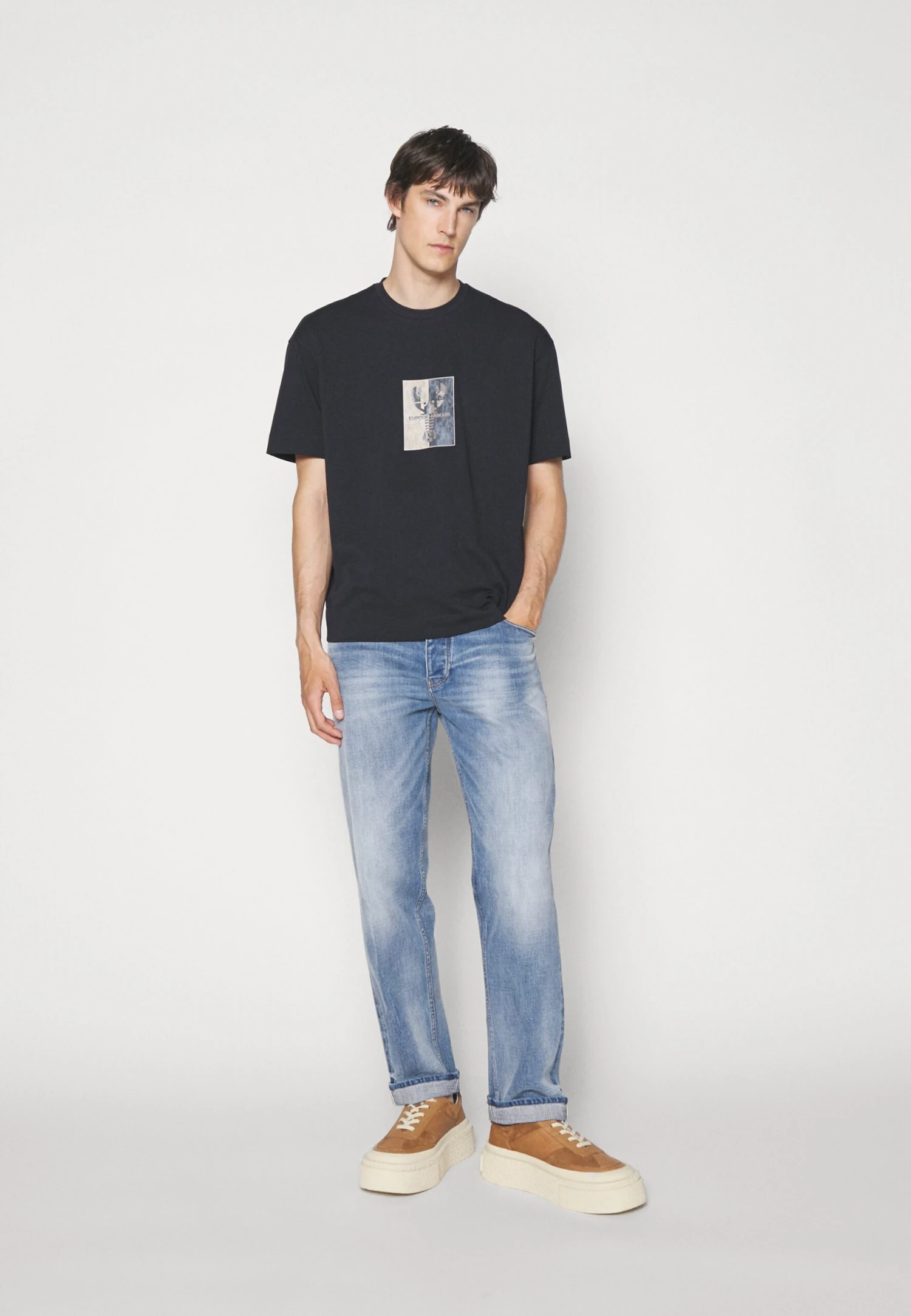 Emporio Armani Pockets Pant - Straight Leg Jeans - Denim Blu 5 Emporio Armani Pockets Pant - Straight Leg Jeans - Denim Blu - Afbeelding 5