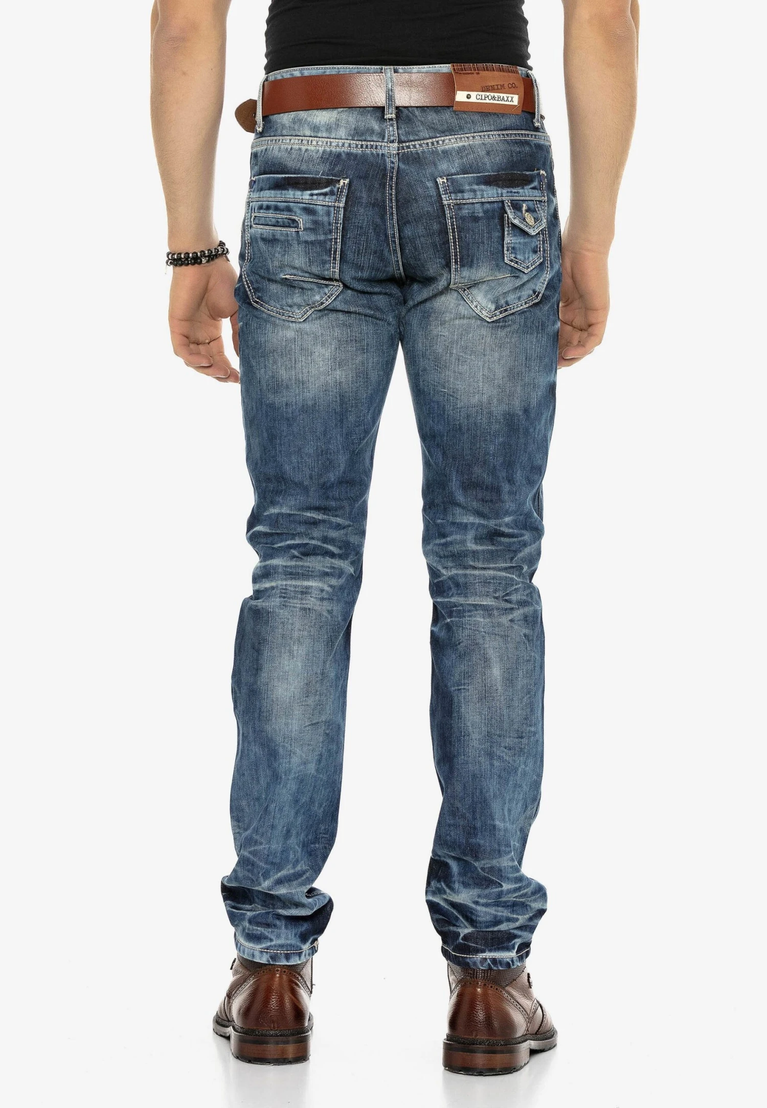 Cipo & Baxx Justice - Straight Leg Jeans - Blue 3 Cipo & Baxx Justice - Straight Leg Jeans - Blue - Afbeelding 3