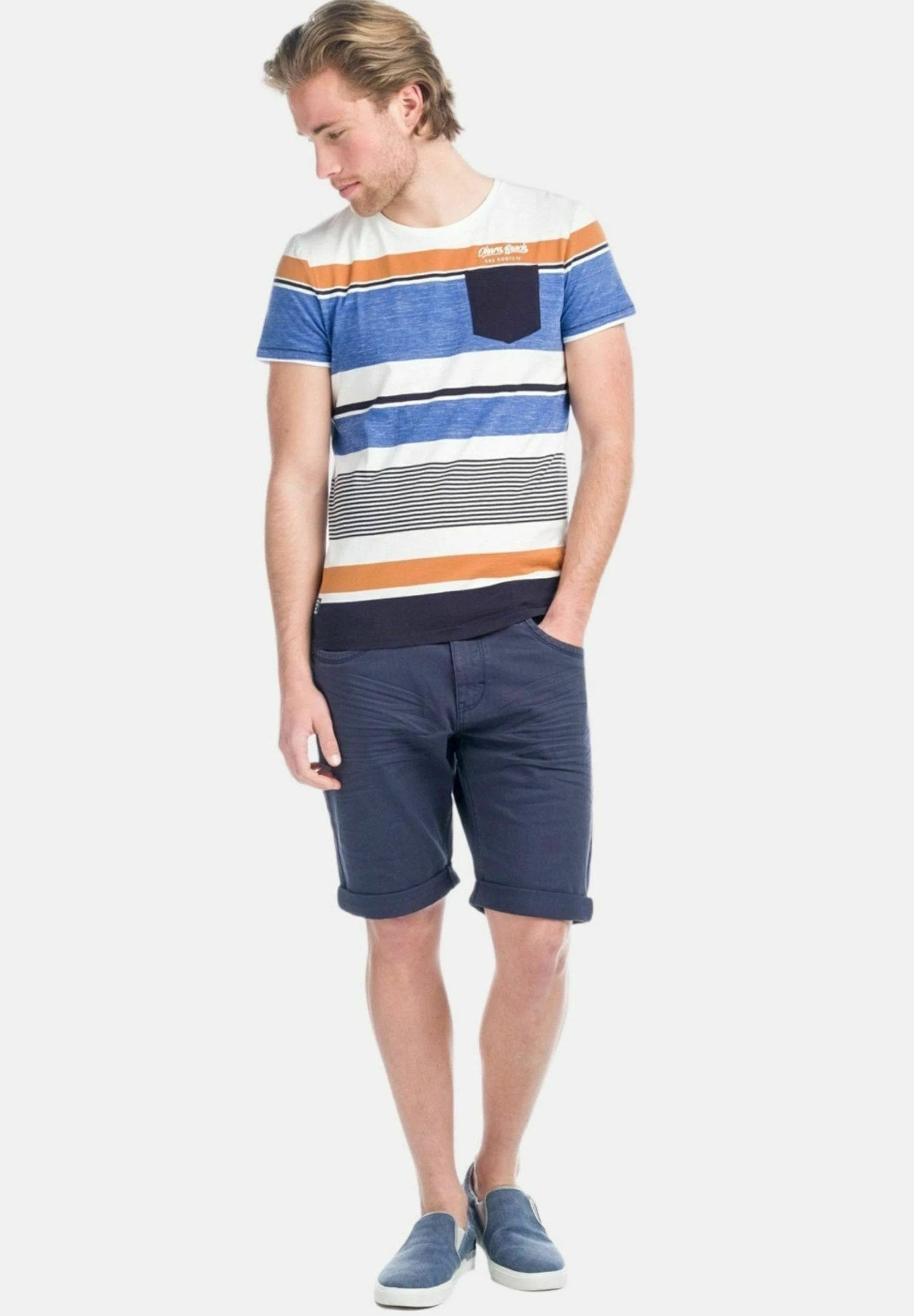 Koroshi Colors - Jeansshort - Navy 2 Koroshi Colors - Jeansshort - Navy - Afbeelding 2