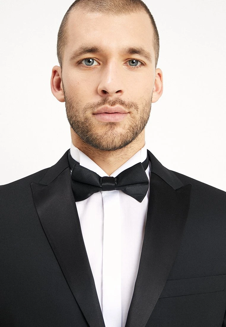 Basic Plain Black Tux Suit Slim Fit - Kostuum - Black 7 Basic Plain Black Tux Suit Slim Fit - Kostuum - Black - Afbeelding 7