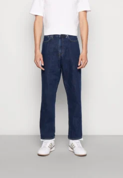 Edwin Cosmos Pant - Straight Leg Jeans - Nicola Blue Denim/Dark Marble