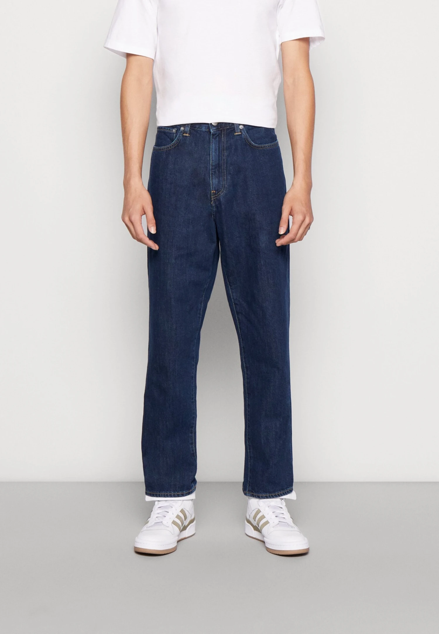 Edwin Cosmos Pant - Straight Leg Jeans - Nicola Blue Denim/Dark Marble 1 Edwin Cosmos Pant - Straight Leg Jeans - Nicola Blue Denim/Dark Marble