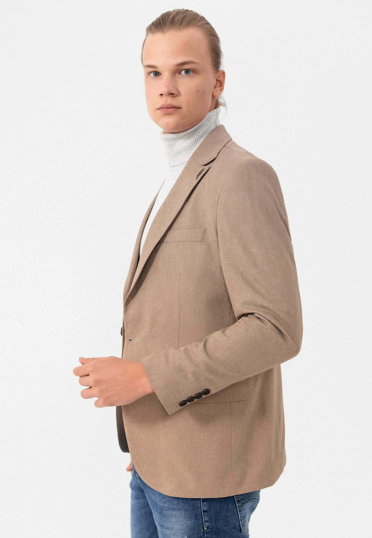 Blazer - Stone Melange 4 Blazer - Stone Melange - Afbeelding 4