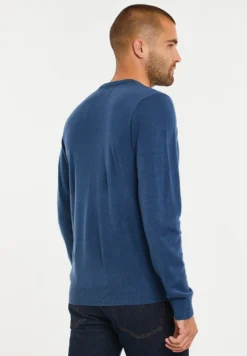 Threadbare Beaufort Crew Neck - Trui - Denim Blue -Selected Homme Shop bea44dc908c8494ebbc76f9366dd004f