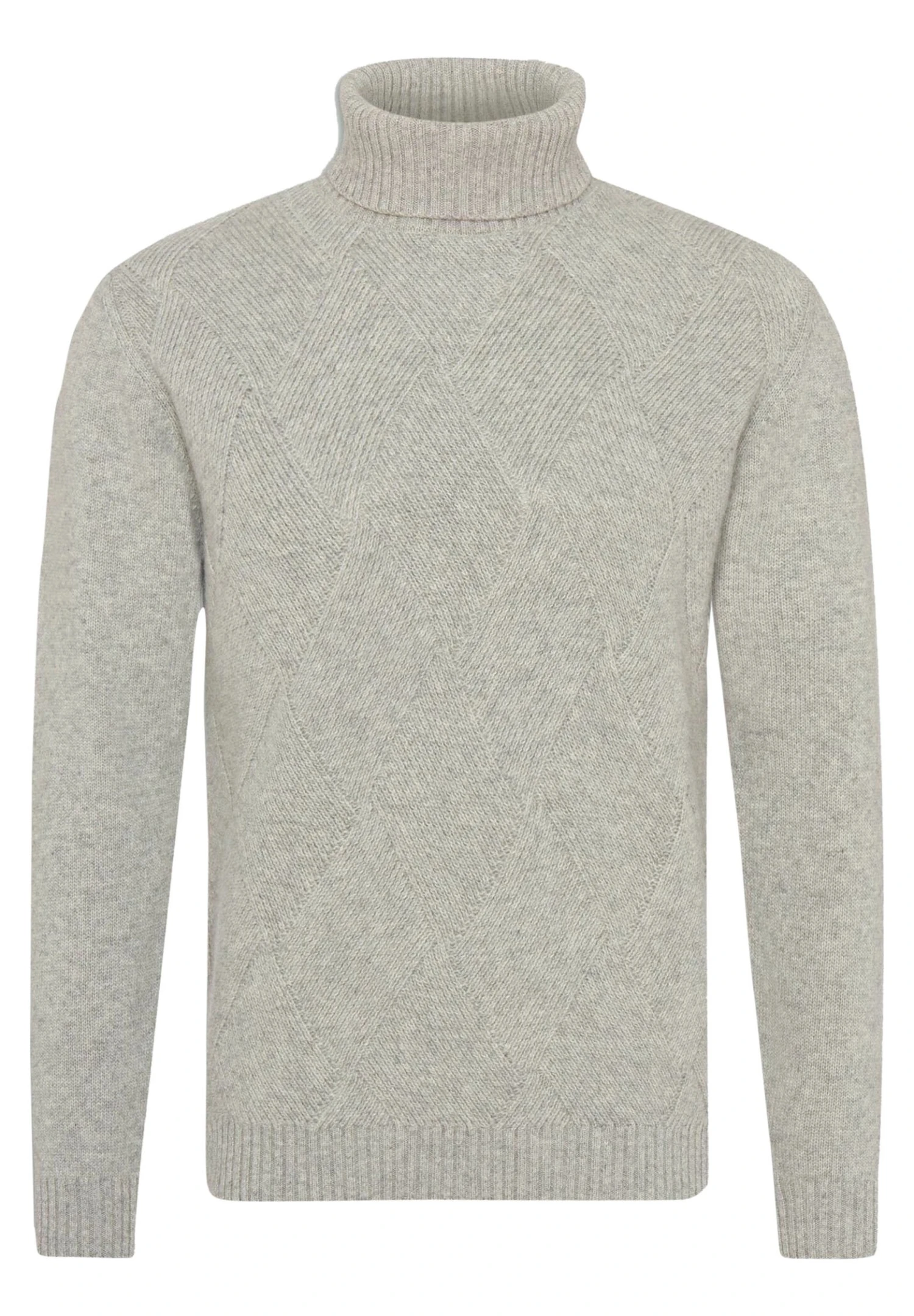 Oscar Jacobson Lyle Rollneck - Trui - Ash Grey 3 Oscar Jacobson Lyle Rollneck - Trui - Ash Grey - Afbeelding 3
