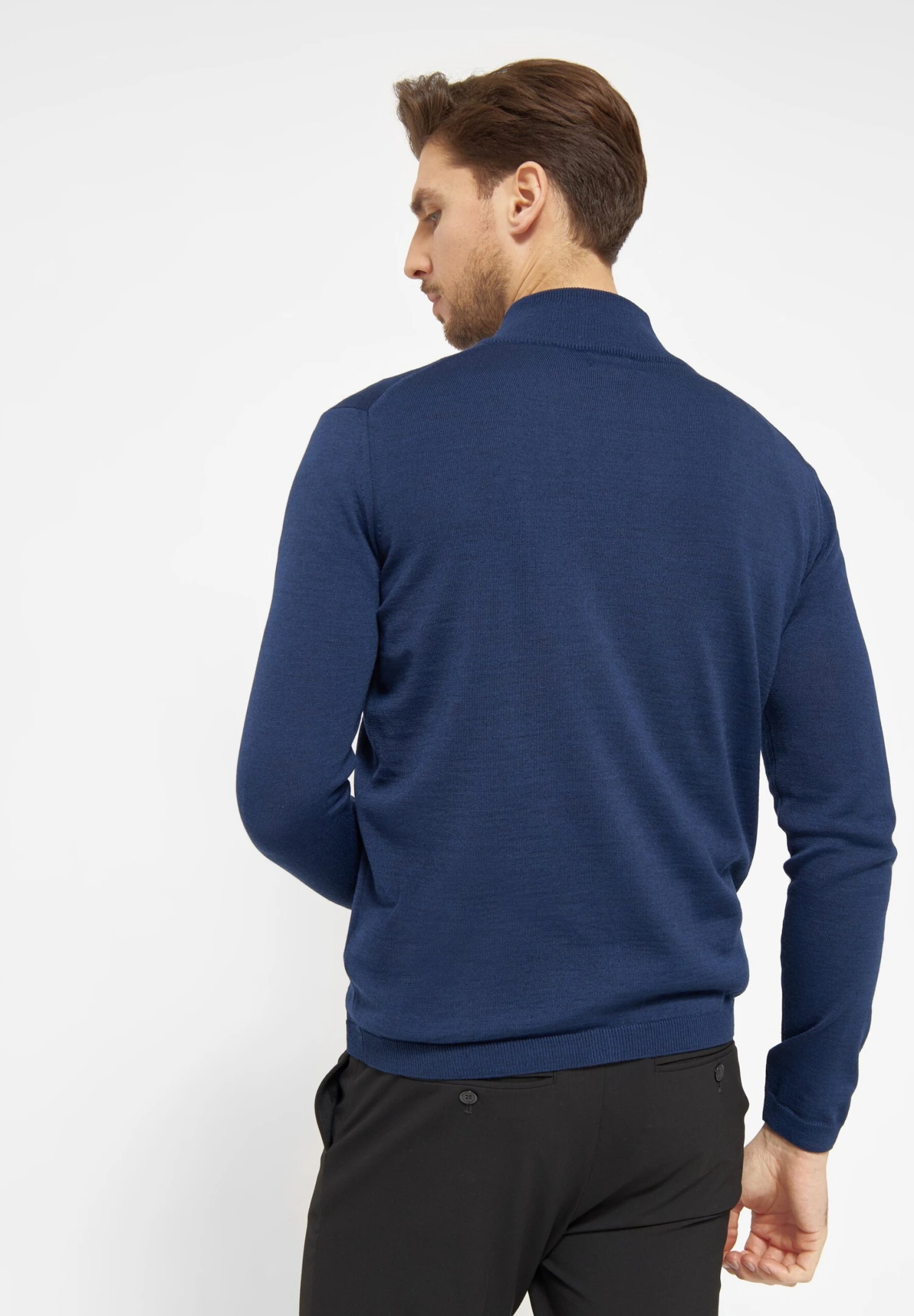 Berlin - Vest - Dark Blue Melange 3 Berlin - Vest - Dark Blue Melange - Afbeelding 3