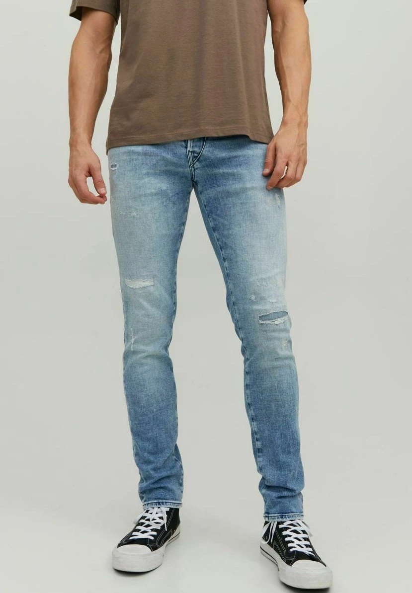 Jack & Jones Glenn Trek- Slim Fit Jeans - Blue Denim 1 Jack & Jones Glenn Trek- Slim Fit Jeans - Blue Denim