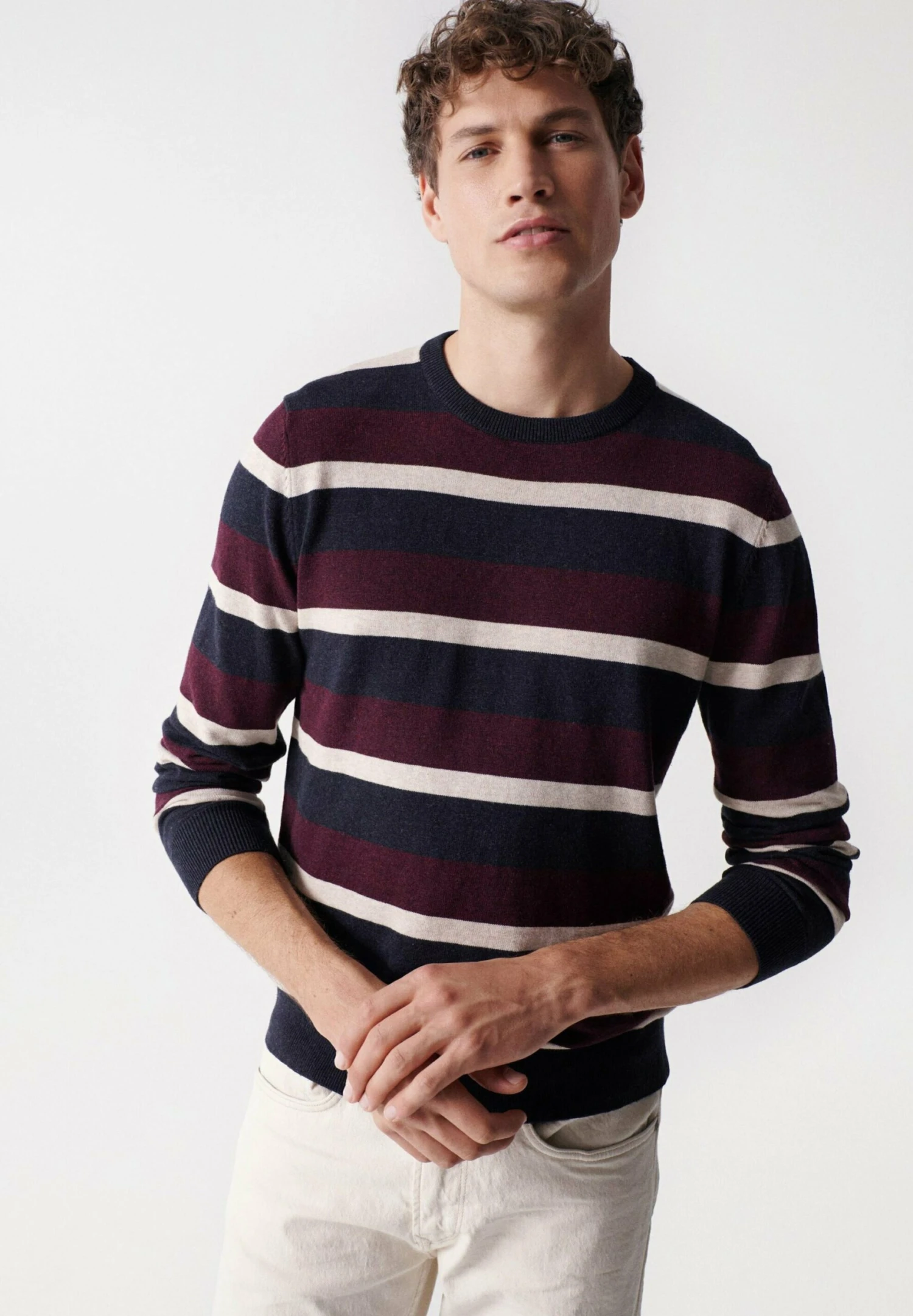 Los Angeles Langarm Regular - Trui - Blue 1 Los Angeles Langarm Regular - Trui - Blue