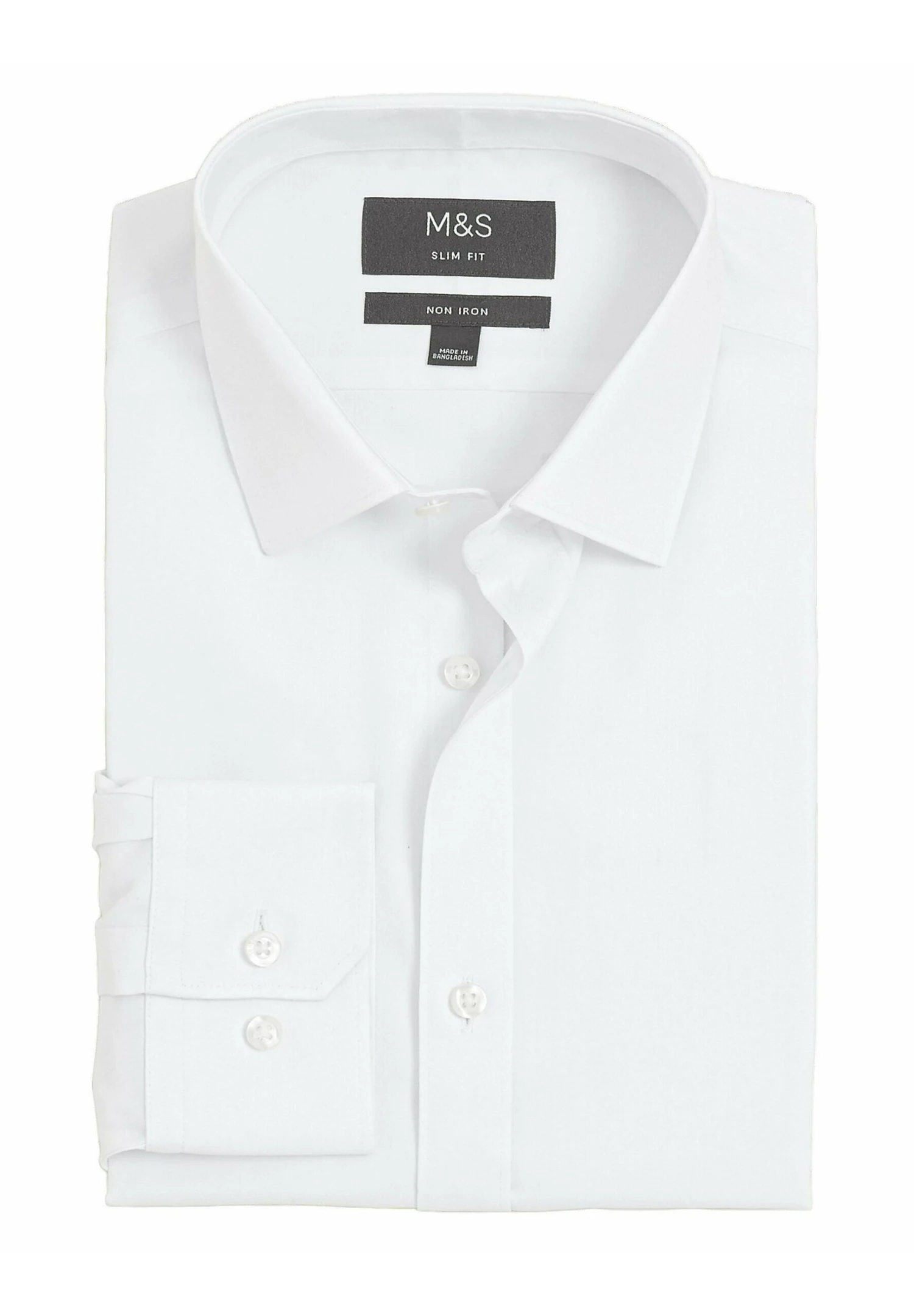 Marks & Spencer Slim Fit Non Iron - Zakelijk Overhemd - White 6 Marks & Spencer Slim Fit Non Iron - Zakelijk Overhemd - White - Afbeelding 6