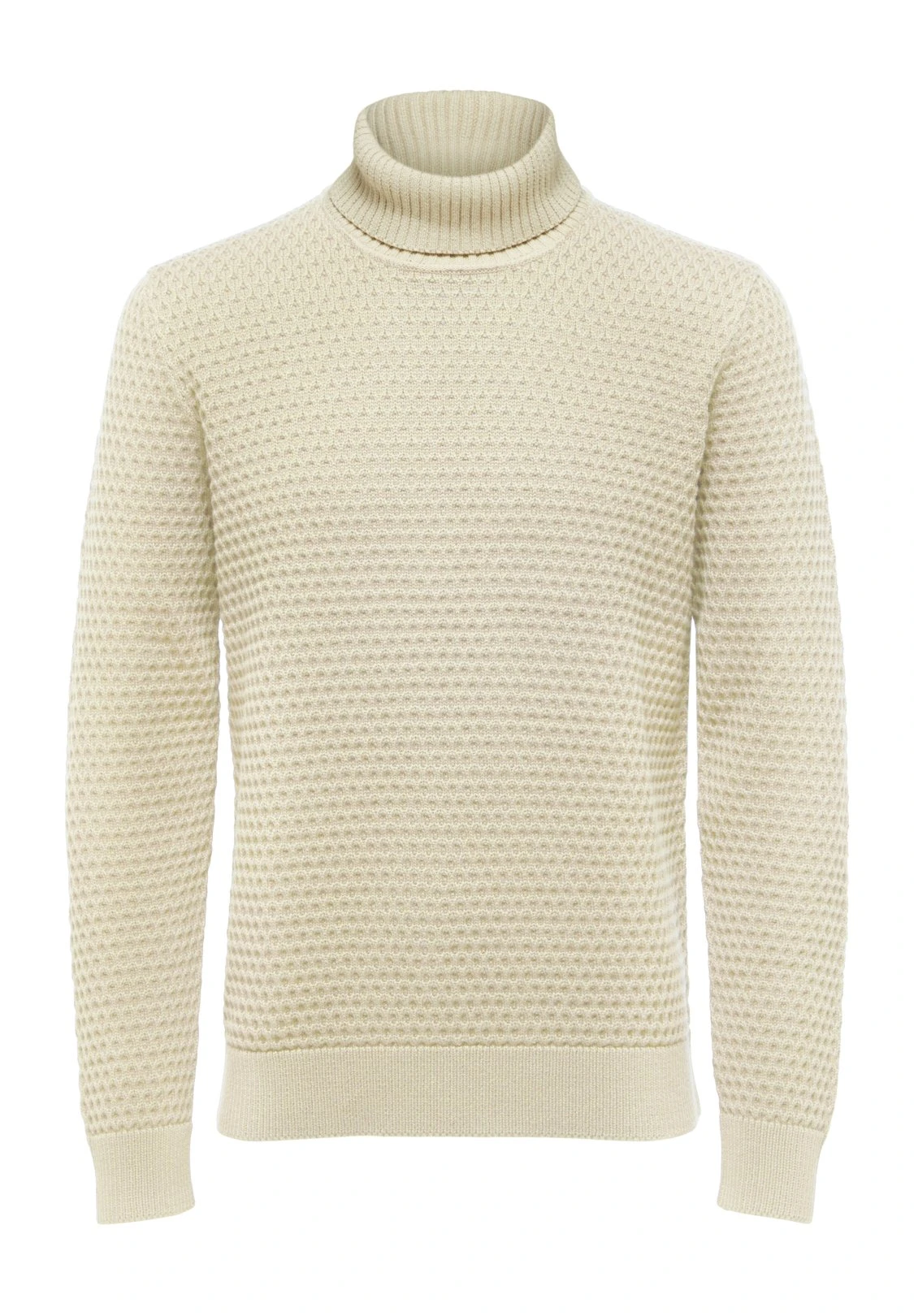 Selected Homme Slhremy Ls All Stu Roll Neck W Camp - Trui - Cloud Cream 1 Selected Homme Slhremy Ls All Stu Roll Neck W Camp - Trui - Cloud Cream