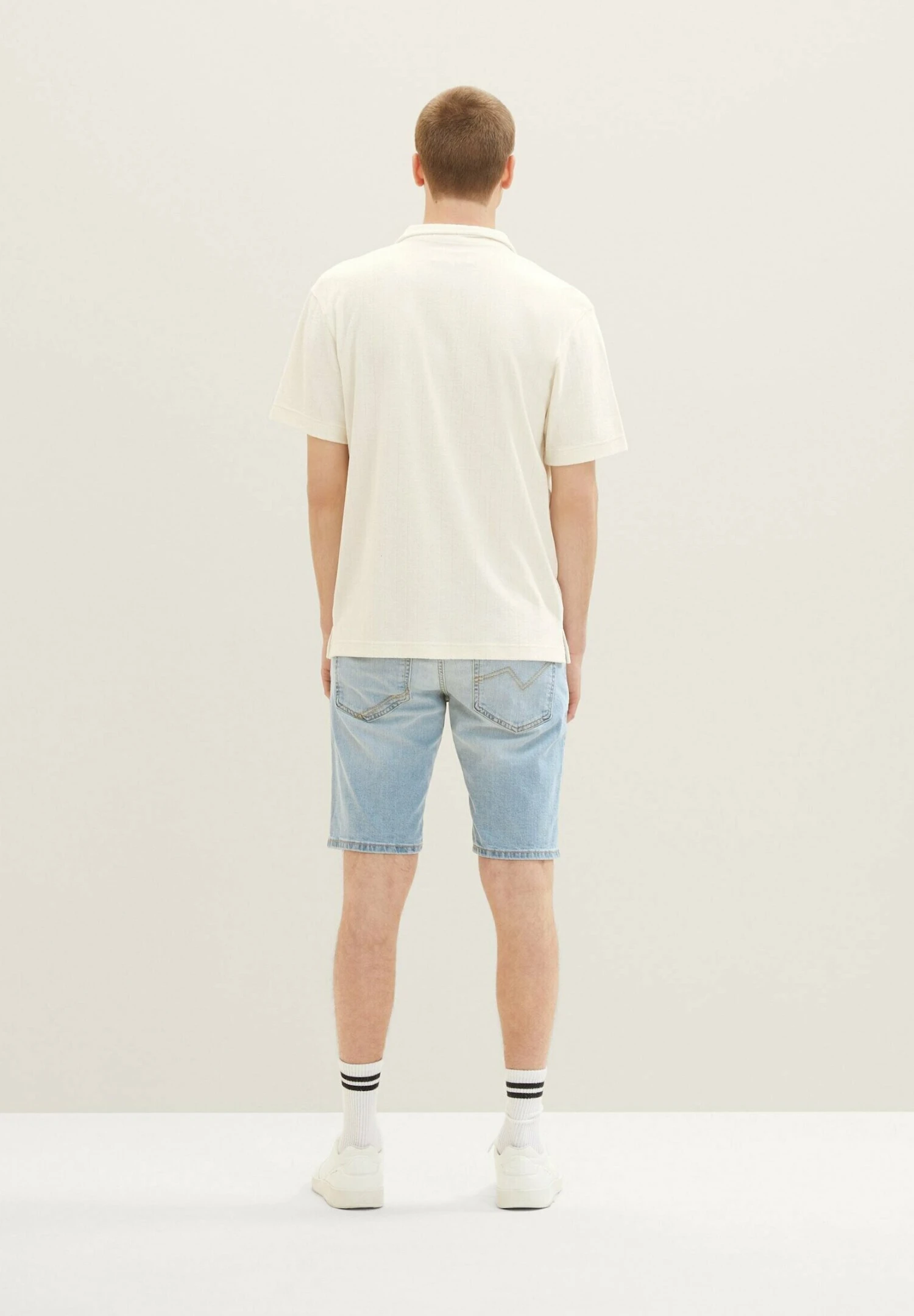 TOM TAILOR Denim Jeansshort - Used Light Stone Blue Denim 3 TOM TAILOR Denim Jeansshort - Used Light Stone Blue Denim - Afbeelding 3