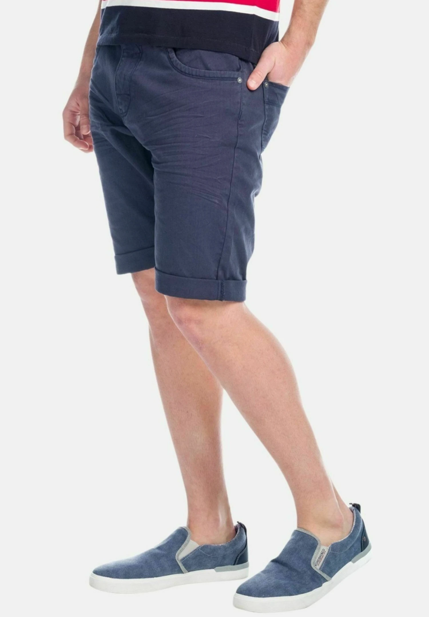 Koroshi Colors - Jeansshort - Navy 5 Koroshi Colors - Jeansshort - Navy - Afbeelding 5