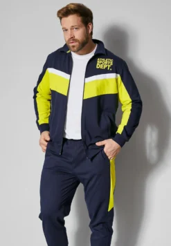 Trainingsvest - Marineblau,Neongelb,Weiß