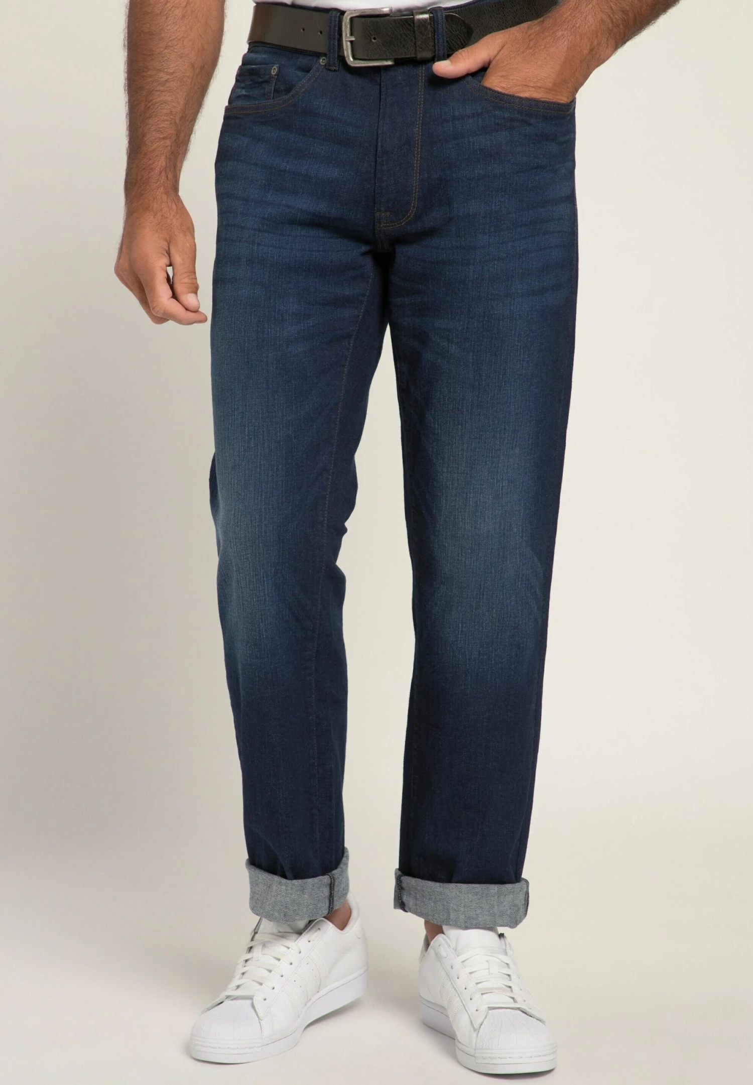 JP1880 Flexnamic - Straight Leg Jeans - Dark Blue Denim 4 JP1880 Flexnamic - Straight Leg Jeans - Dark Blue Denim - Afbeelding 4