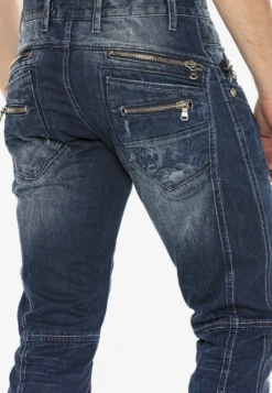 Cipo & Baxx Mit Ziernähten Und Reissverschlüssen - Straight Leg Jeans - Donkerblauw 13 Cipo & Baxx Mit Ziernähten Und Reissverschlüssen - Straight Leg Jeans - Donkerblauw -Selected Homme Shop d273b4b3c9e345b3ae6457af66f664c3 scaled