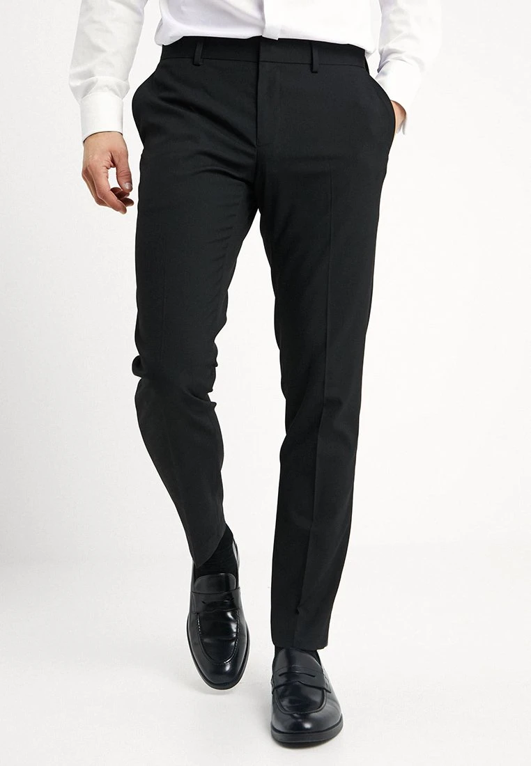 Basic Plain Black Tux Suit Slim Fit - Kostuum - Black 5 Basic Plain Black Tux Suit Slim Fit - Kostuum - Black - Afbeelding 5