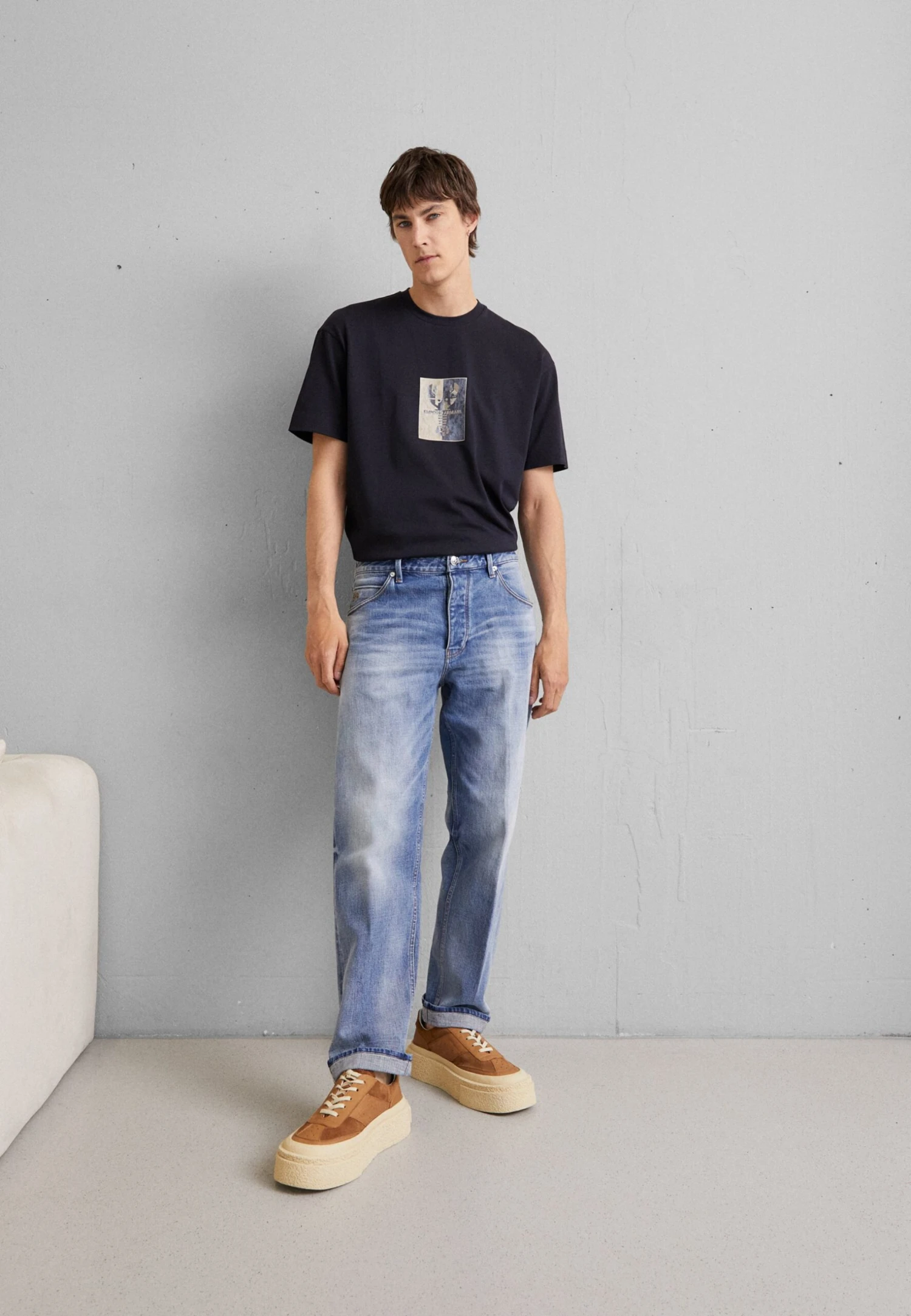 Emporio Armani Pockets Pant - Straight Leg Jeans - Denim Blu 2 Emporio Armani Pockets Pant - Straight Leg Jeans - Denim Blu - Afbeelding 2