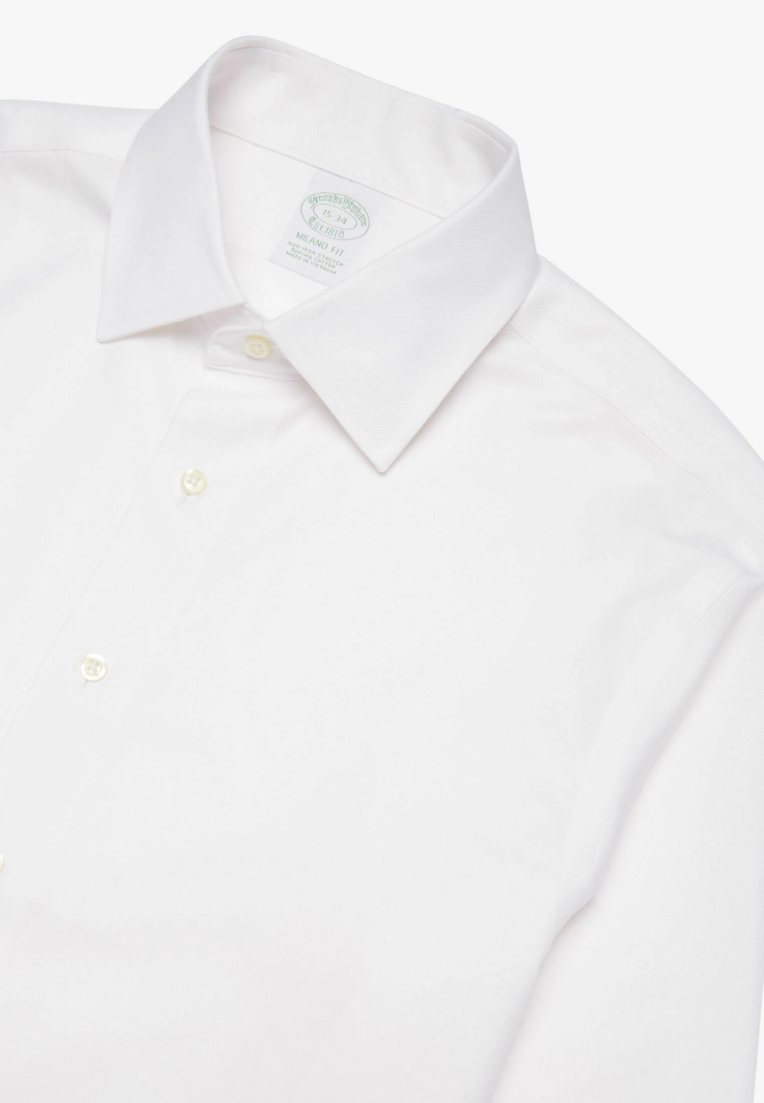 Milano Fit Non-Iron Ainsley Collar - Zakelijk Overhemd - White 2 Milano Fit Non-Iron Ainsley Collar - Zakelijk Overhemd - White - Afbeelding 2