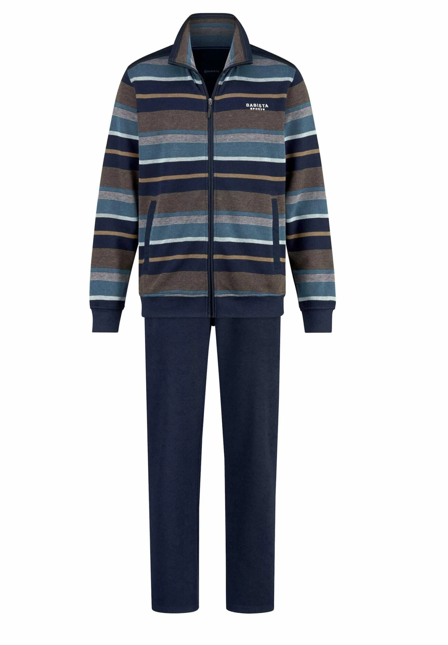 Set - Trainingspak - Marineblau, Beige 3 Set - Trainingspak - Marineblau, Beige - Afbeelding 3