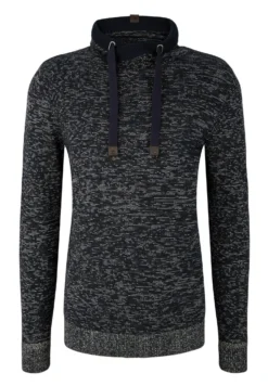 Tom Tailor Trui - Navy/Kakhi/White Mouline -Selected Homme Shop e4b938c952944550a6f2e29d0017f3b9