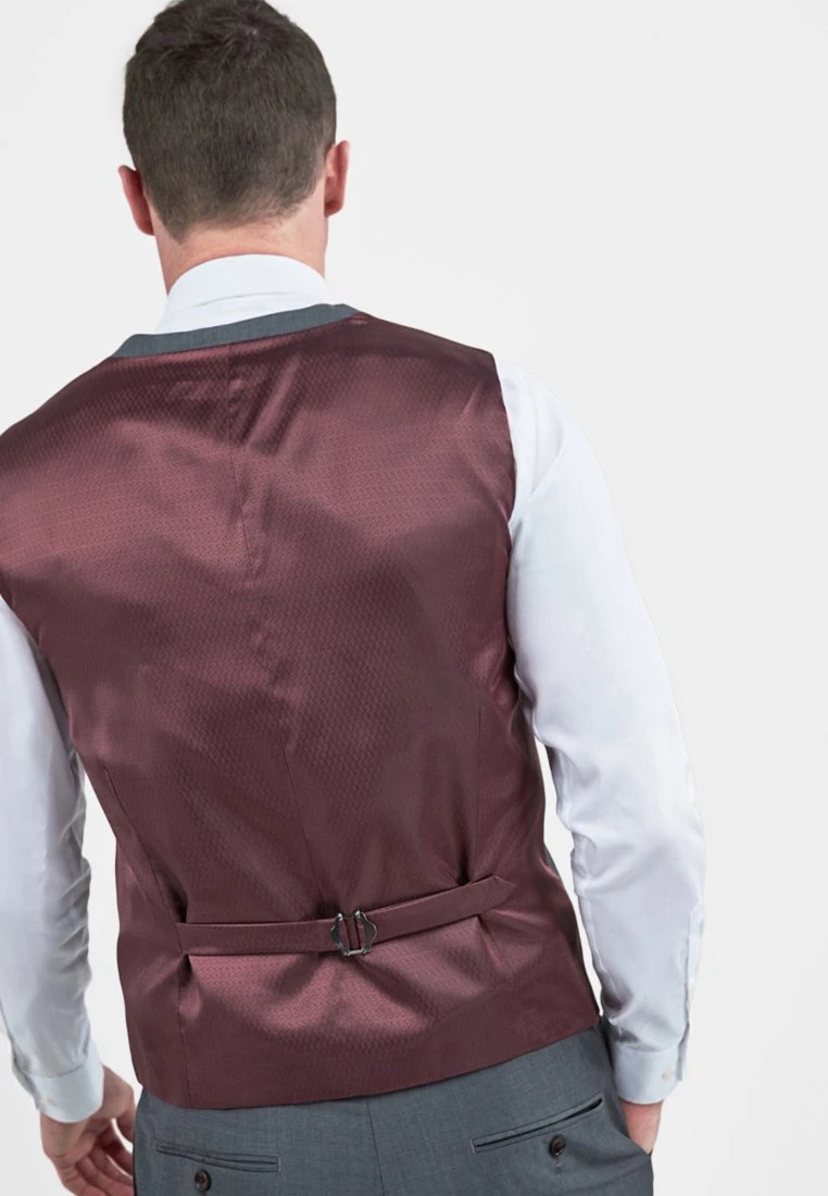 Next Signature Plain Suit: Waistcoat - Gilet - Light Grey 2 Next Signature Plain Suit: Waistcoat - Gilet - Light Grey - Afbeelding 2