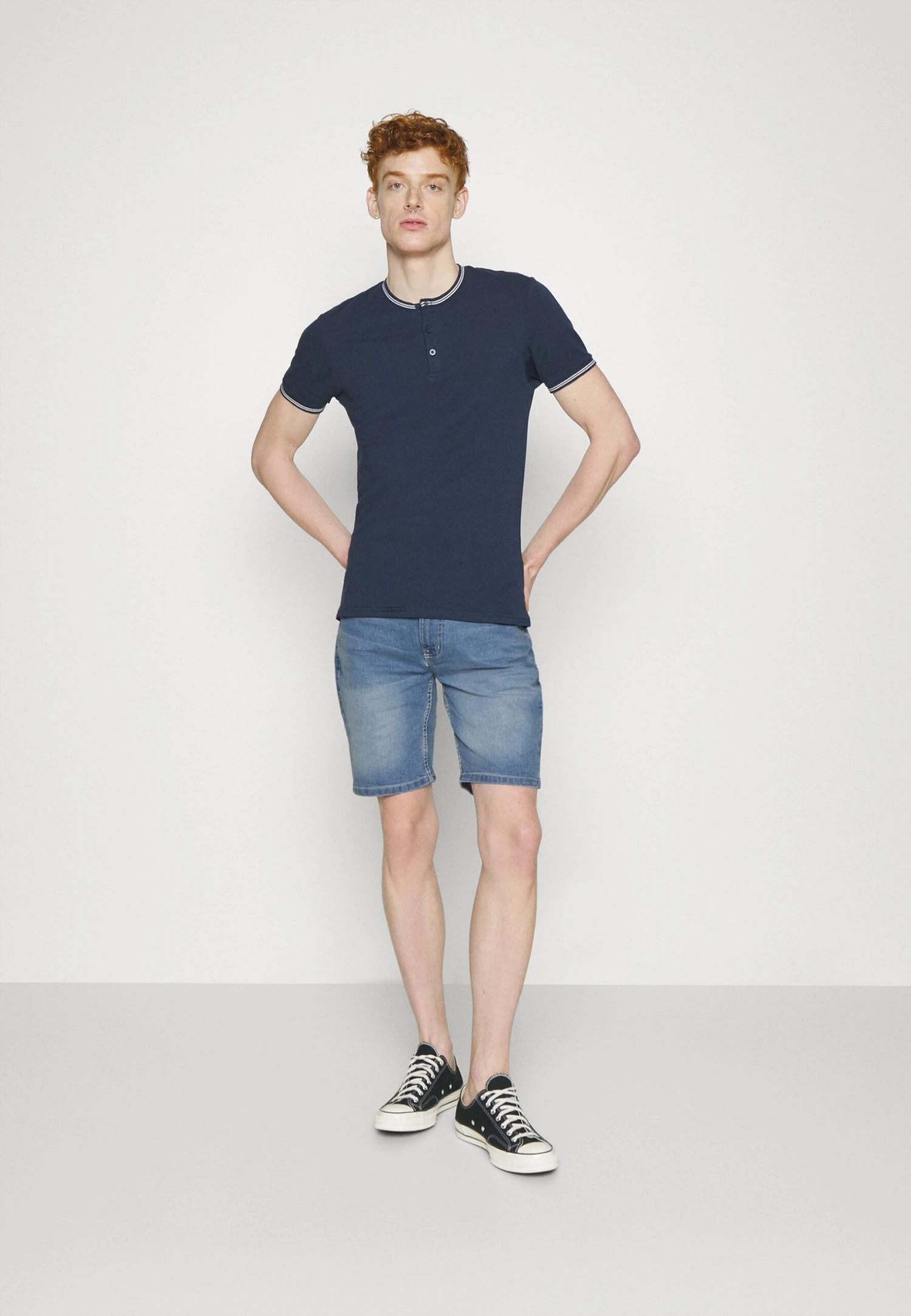 Denim Project Fit - Jeansshort - Light Blue Stone Wash 2 Denim Project Fit - Jeansshort - Light Blue Stone Wash - Afbeelding 2