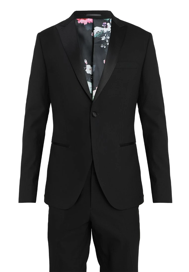 Basic Plain Black Tux Suit Slim Fit - Kostuum - Black 11 Basic Plain Black Tux Suit Slim Fit - Kostuum - Black - Afbeelding 11