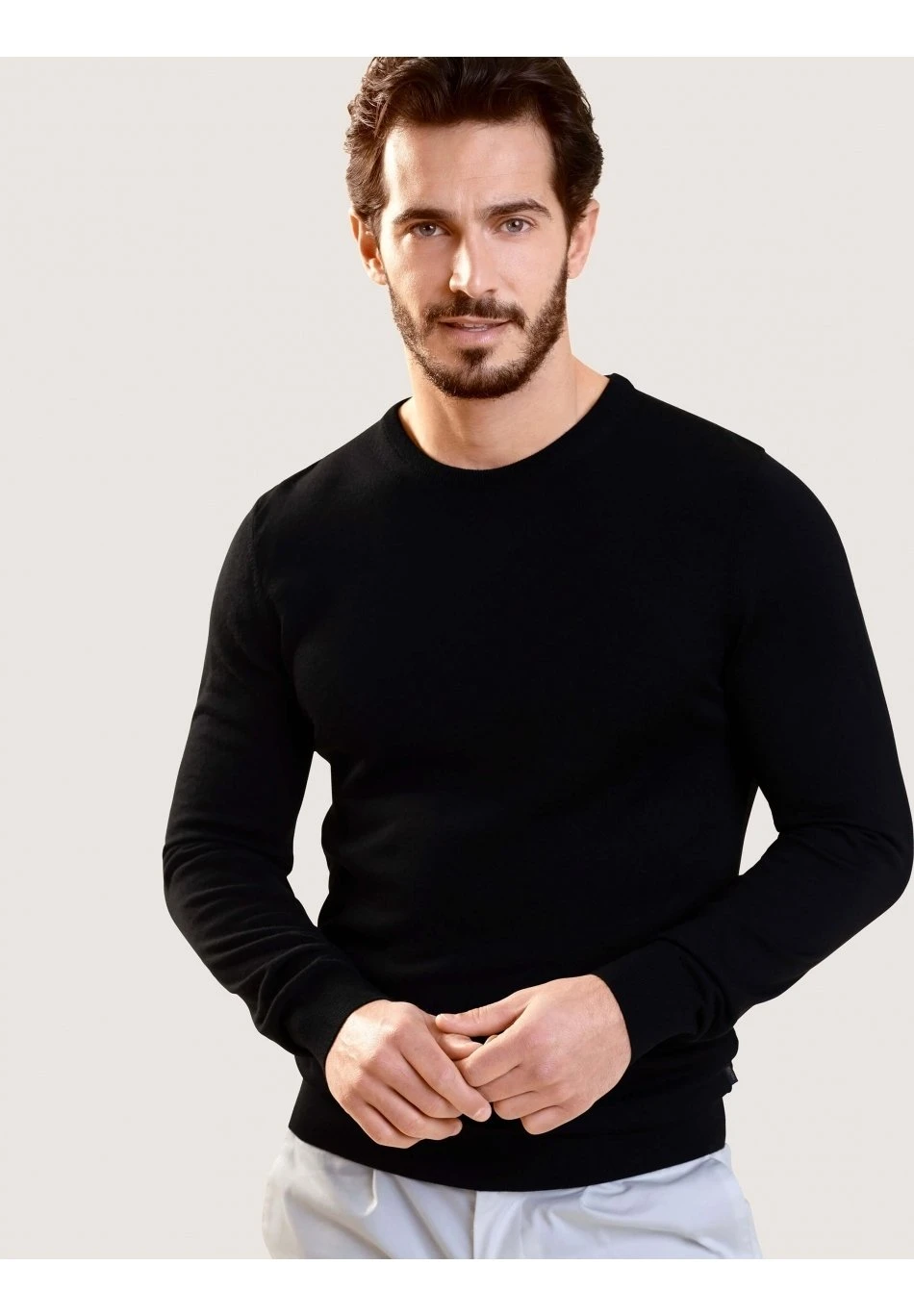 Milo R-Neck - Trui - Dark Blue 1 Milo R-Neck - Trui - Dark Blue