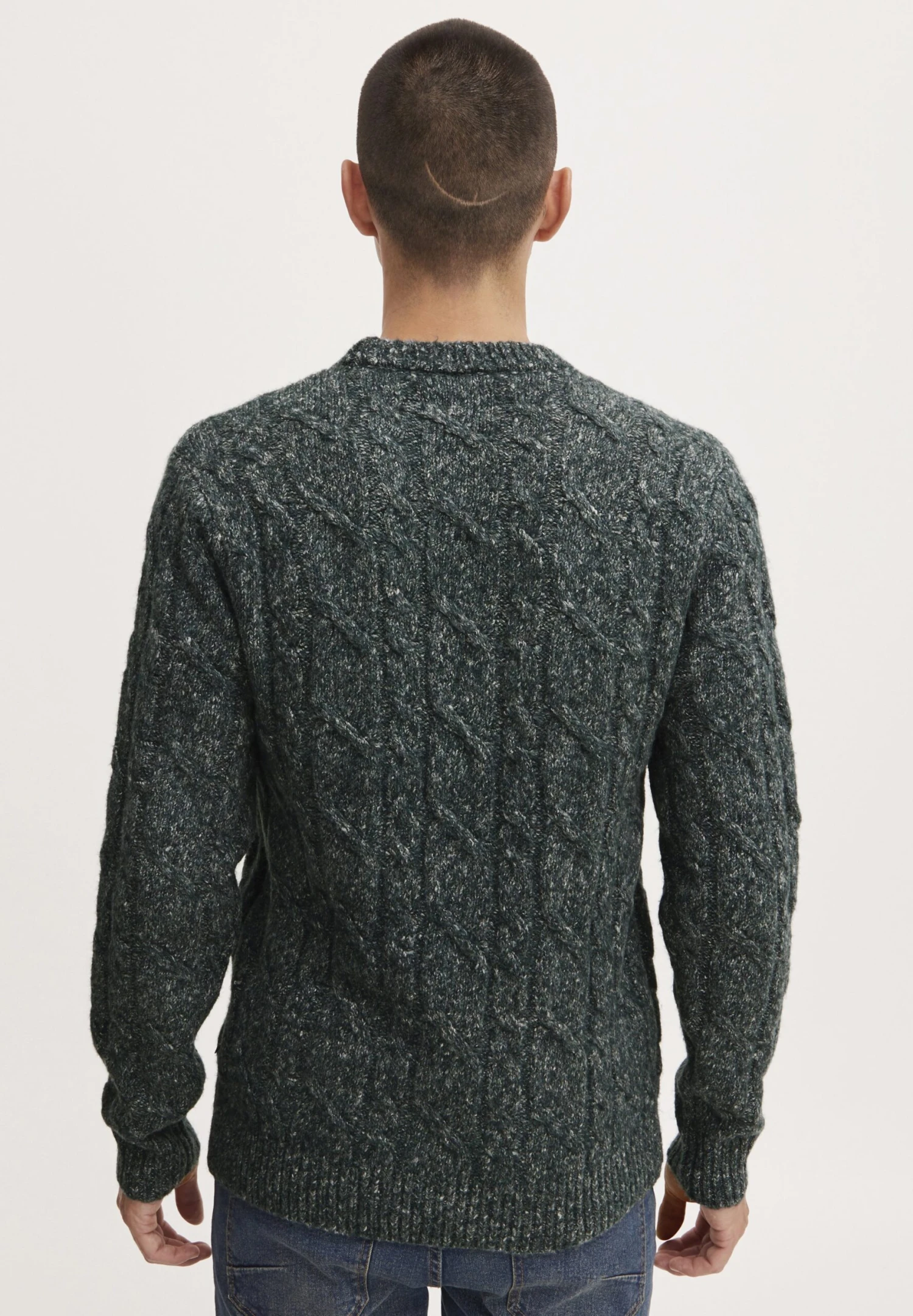 CASUAL FRIDAY Karl 0044 Crew Neck- Trui - Deep Forest Melange 3 CASUAL FRIDAY Karl 0044 Crew Neck- Trui - Deep Forest Melange - Afbeelding 3