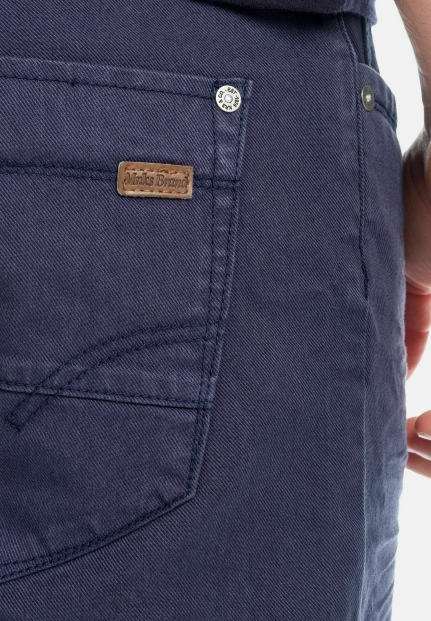 Koroshi Colors - Jeansshort - Navy 4 Koroshi Colors - Jeansshort - Navy - Afbeelding 4