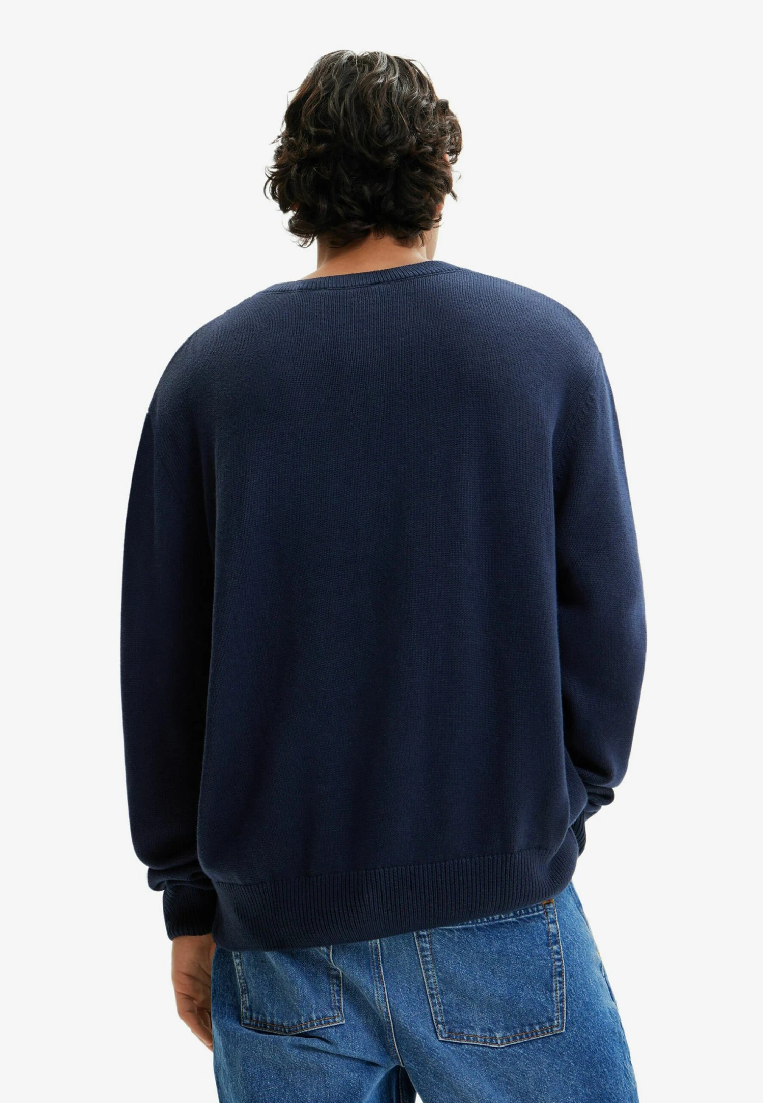 Desigual Fine Knit Eye - Trui - Blue 3 Desigual Fine Knit Eye - Trui - Blue - Afbeelding 3