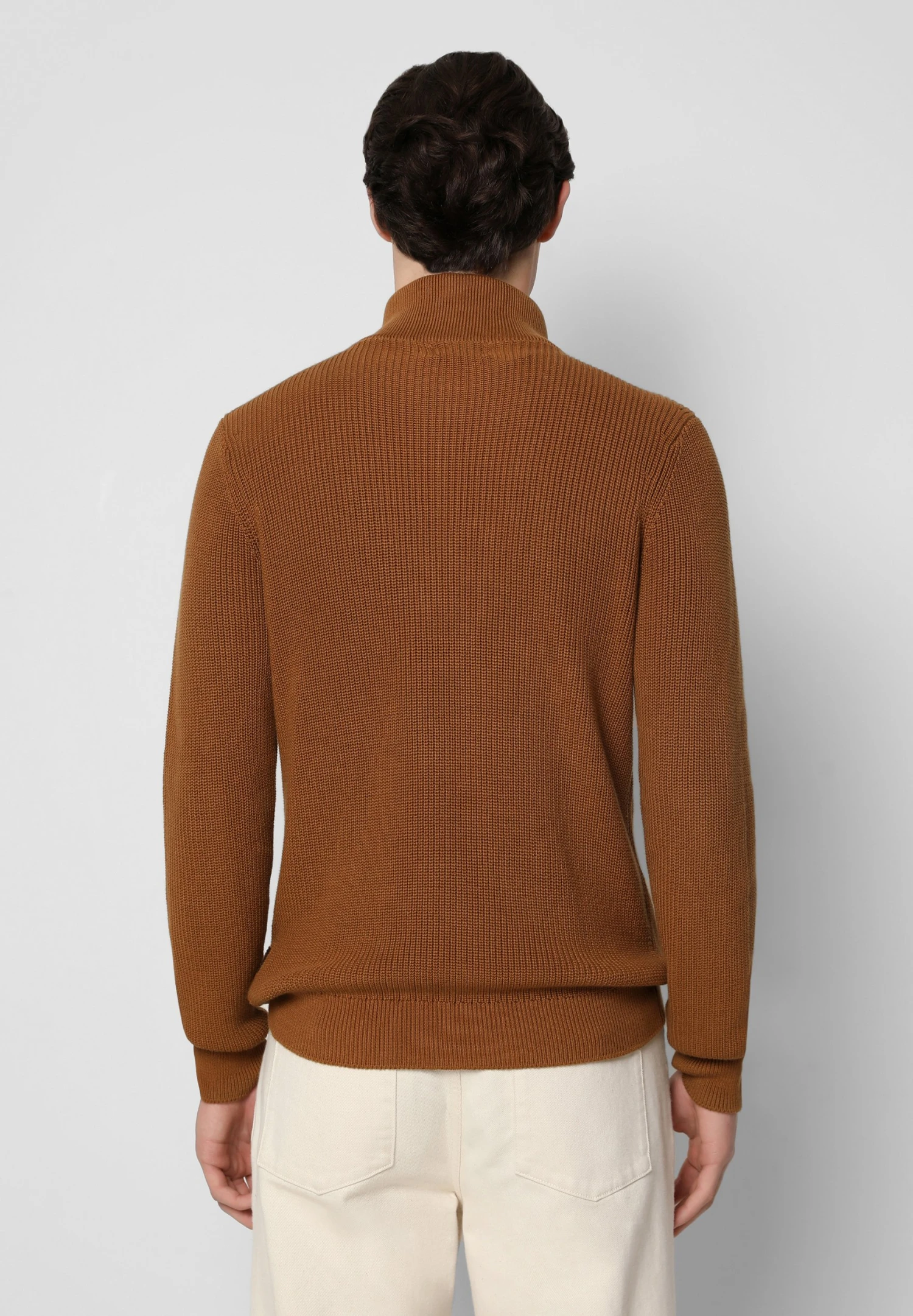 Scalpers Icon Zip Witsma - Trui - Mustard 2 Scalpers Icon Zip Witsma - Trui - Mustard - Afbeelding 2