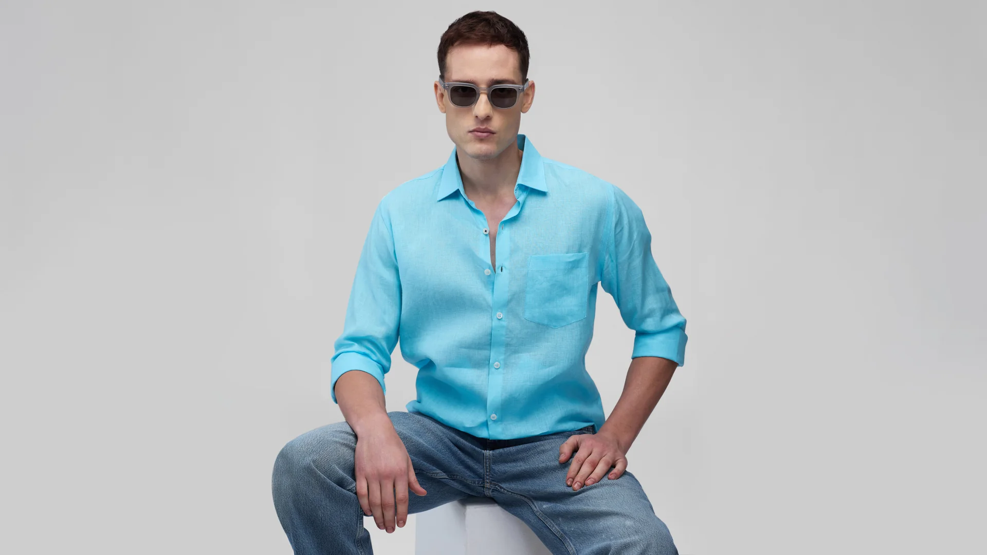 Voorkant -Selected Homme Shop shirt banner